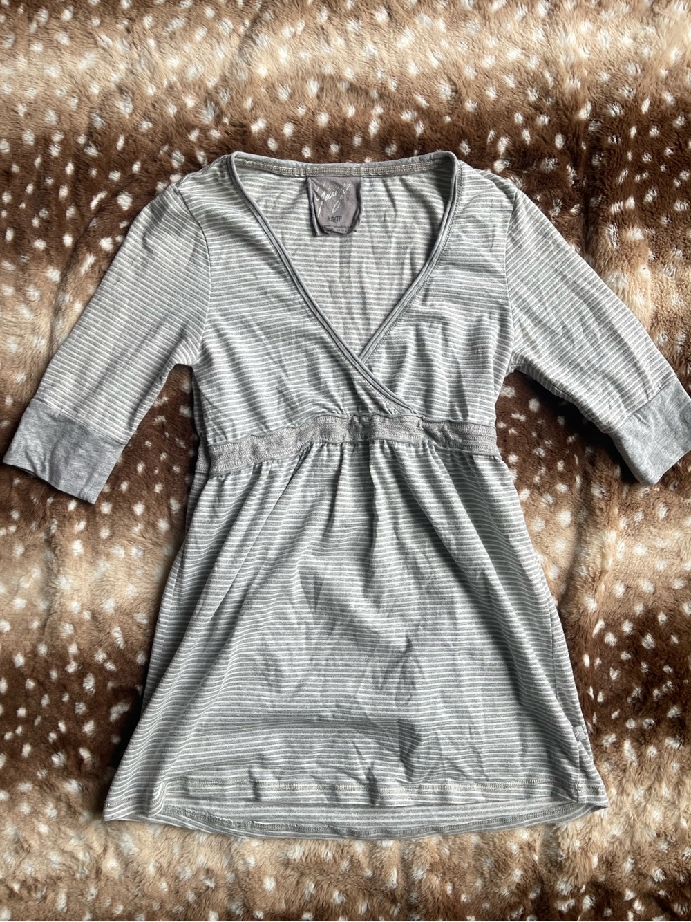 Y2k Garage striped babydoll top